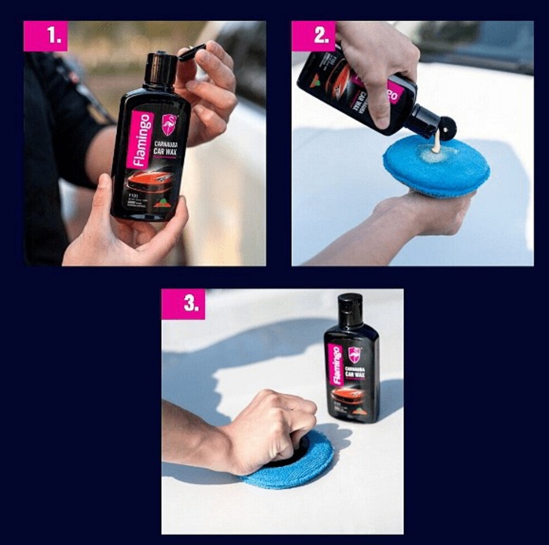 НЕМСКА Вакса за полиране и защита на боята Carnauba F103 300 мл. + ЛЕД ФЕНЕР