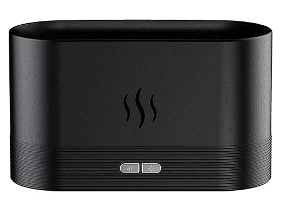 НЕМСКИ Преносим овлажнител за въздух със заглушена пламъчна светлина, Безшумен ароматен дифузер + ЛЕД ФЕНЕР