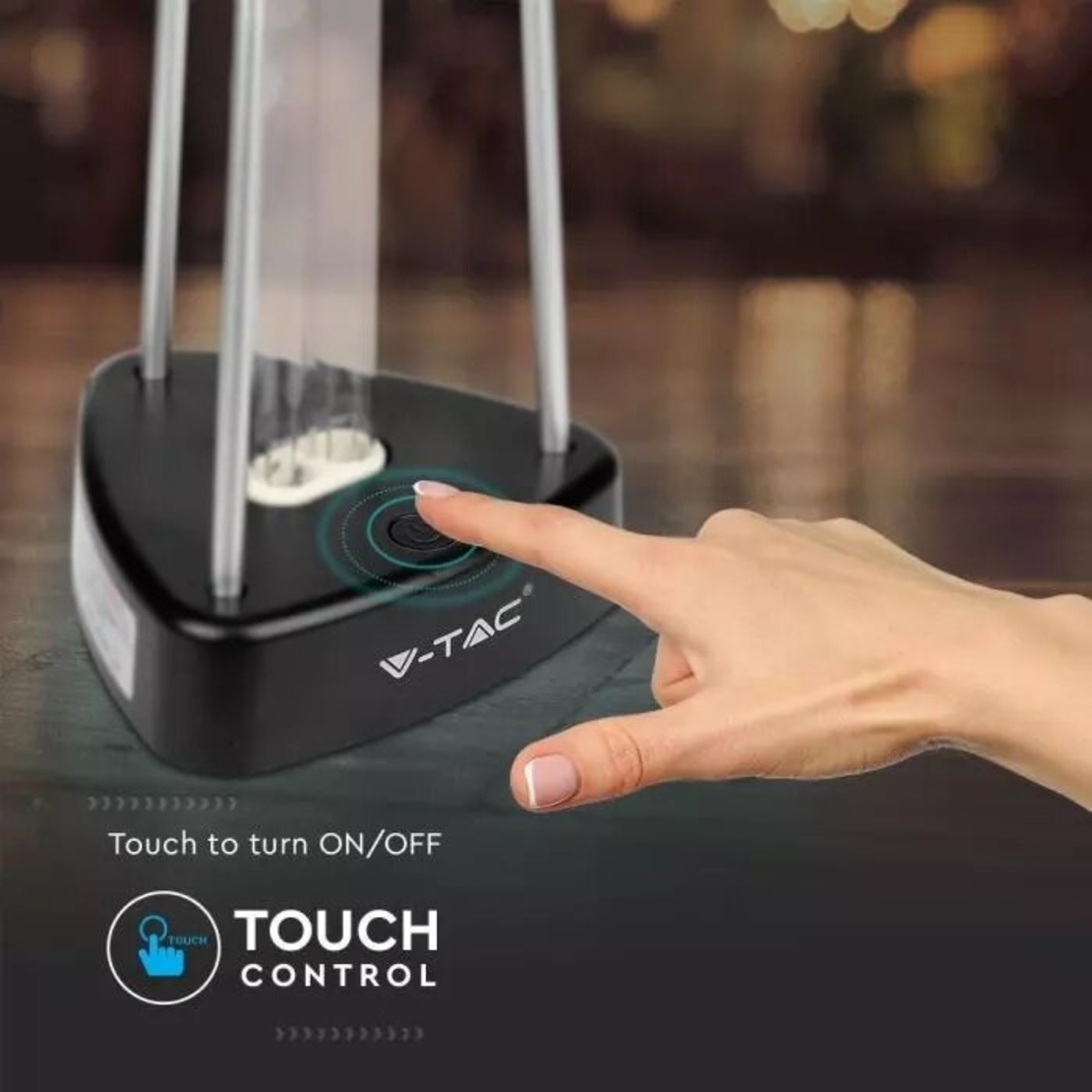 НЕМСКА UVC Бактерицидна Лампа с Озон V-Tac + ЛЕД ФЕНЕР