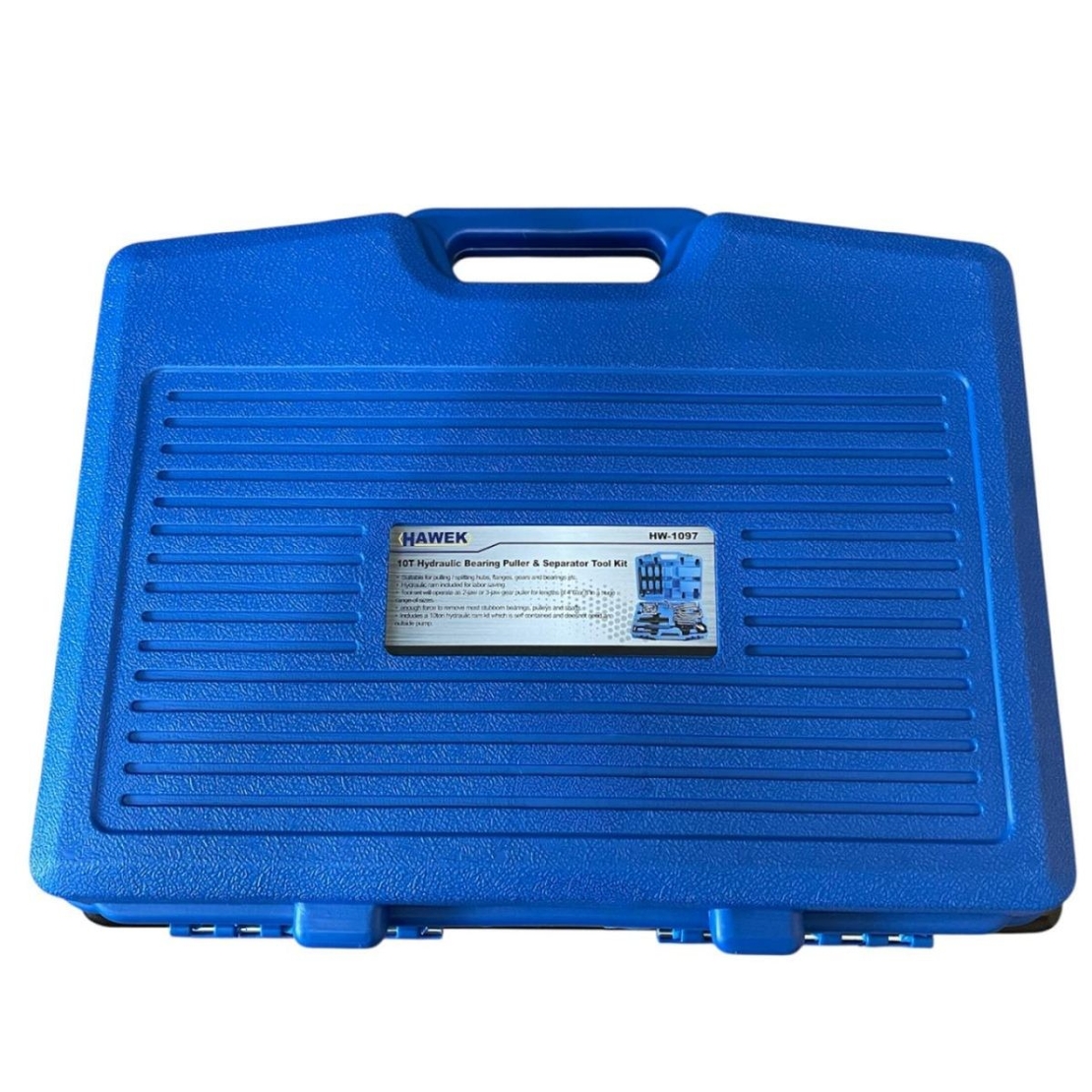 НЕМСКИ ХИДРАВЛИЧЕН КОМПЛЕКТ СКОБИ И СЕПАРАТОР ЗА ЛАГЕРИ 10 ТОНА HAWEK HW-1097 + ЛЕД ФЕНЕР