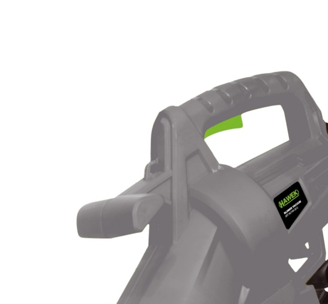 НЕМСКА Електрическа Духалка за Листа Листосъбирач 3500W Три Режима на Работа Събиране Издухване и Раздробяване HAWEK + ЛЕД ФЕНЕР