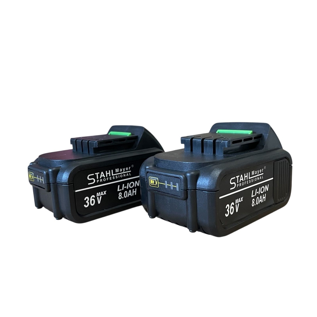 НЕМСКИ Саблен Трион Акумулаторен STAHLMAYER 36V 8.0AH за Метал Желязко Дърво Пласмата Месо Кости и др. с 2 батерии Безжичен Прав Трион за Рязане + ЛЕД ФЕНЕР