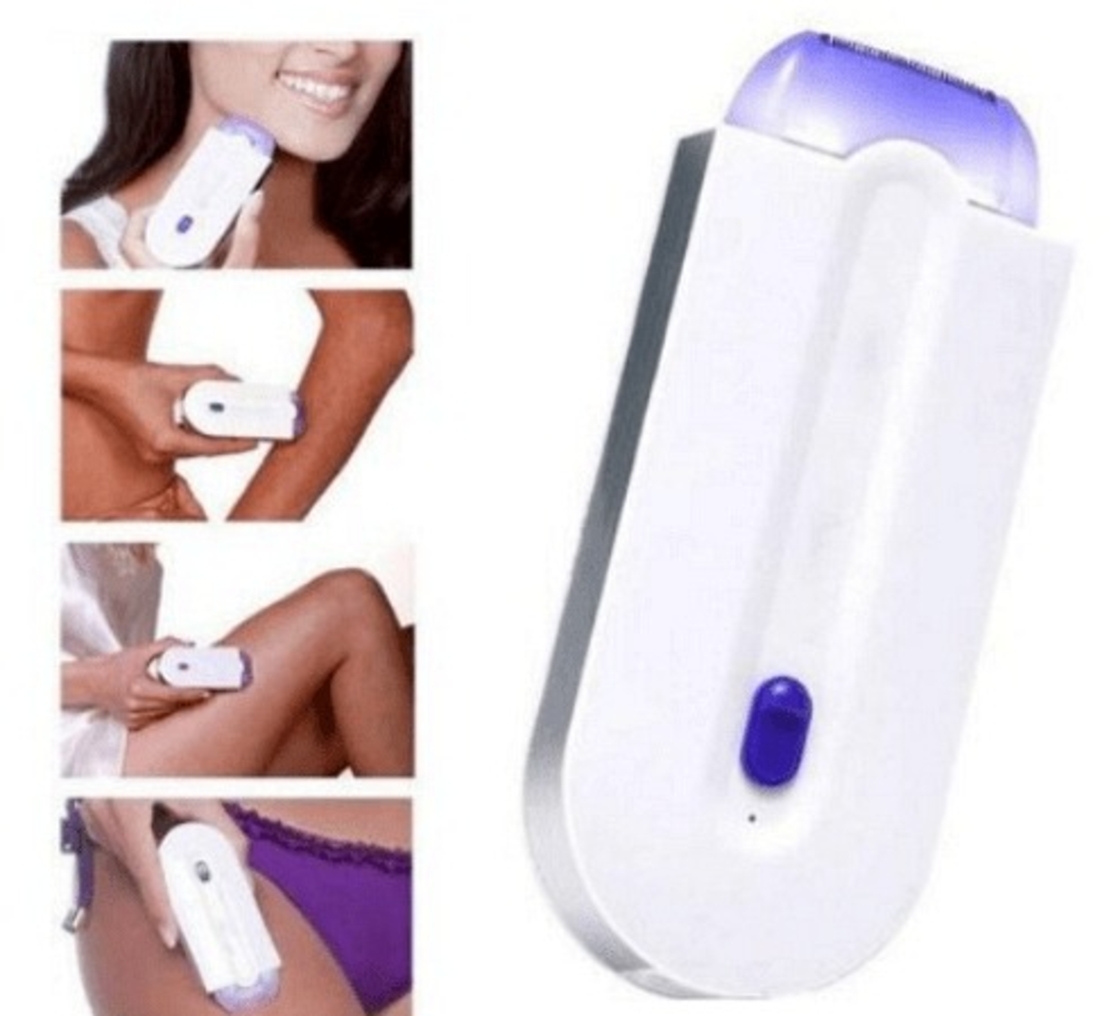 НЕМСКИ Елегантен епилатор подходящ за всяка кожа с USB кабел + ЛЕД ФЕНЕР