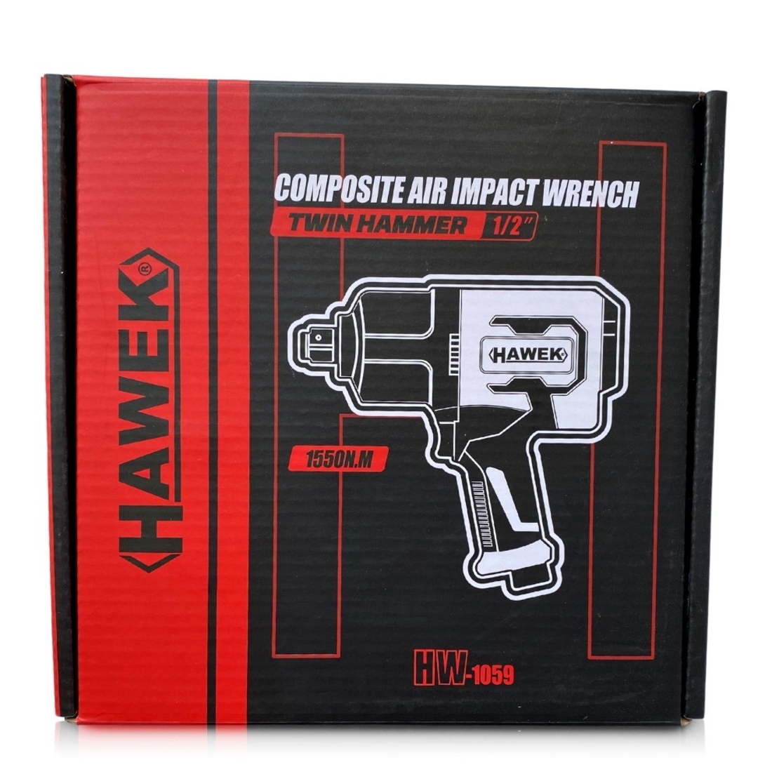 НЕМСКИ Пневматичен Ударен Гайковерт HAWEK Полша 1/2“ 1550Nm HW-1059 + ЛЕД ФЕНЕР