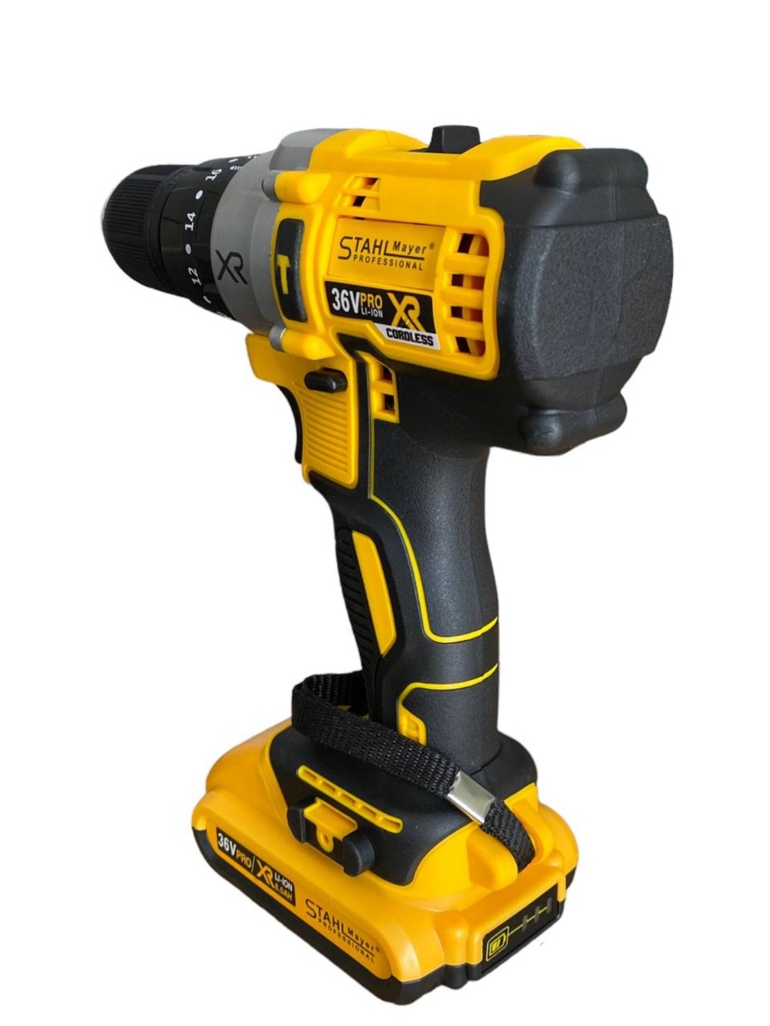 НЕМСКИ Акумулаторен Безчетков Винтоверт 36V 8,0AH + Приставка за Винтоверт Зеге (Адаптер) Прободен Трион + ЛЕД ФЕНЕР