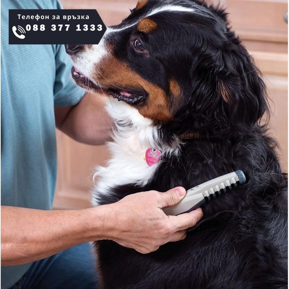 НЕМСКА Електрически гребен KNOT OUT за козина + ЛЕД ФЕНЕР