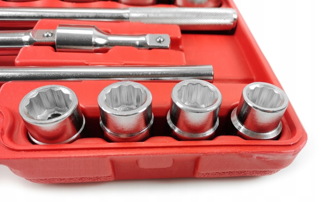 НЕМСКО Гедоре 21 части 3/4 6-стенен или 12-стенен 19-50мм Mar-Pol + ЛЕД ФЕНЕР