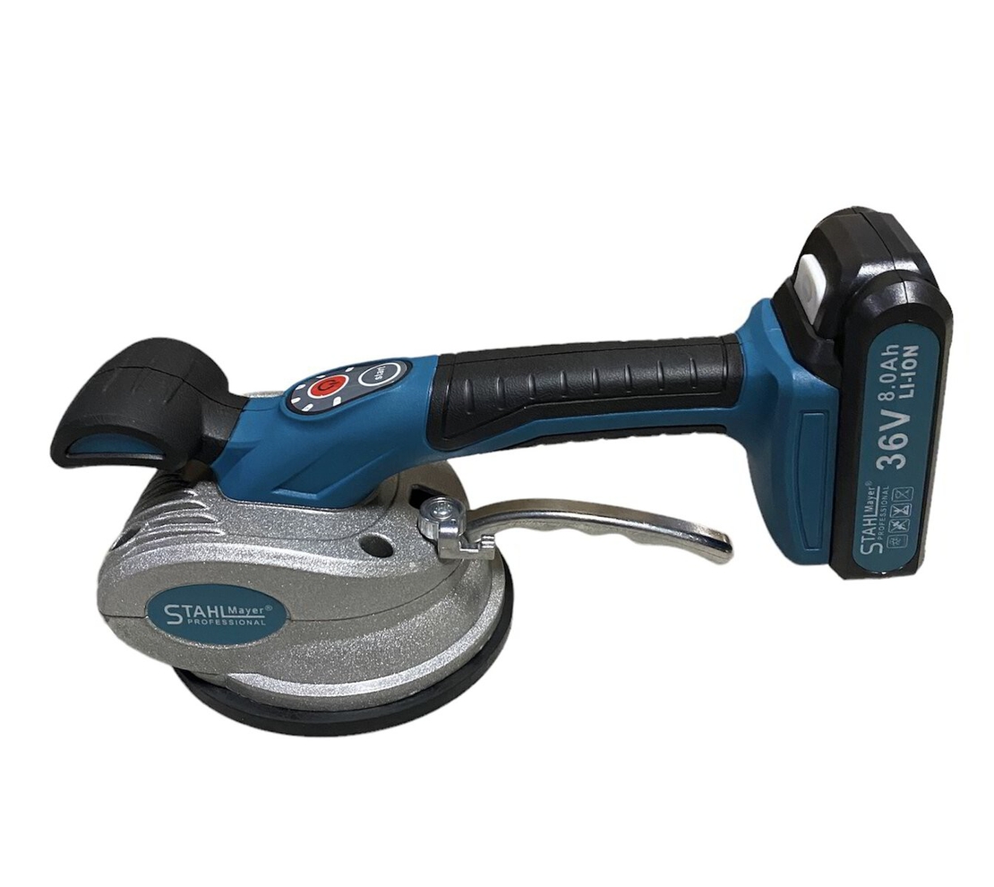 НЕМСКА Акумулаторна Вендуза за Плочки 36V 8,0AH STAHLMAYER Вибромашина + ЛЕД ФЕНЕР