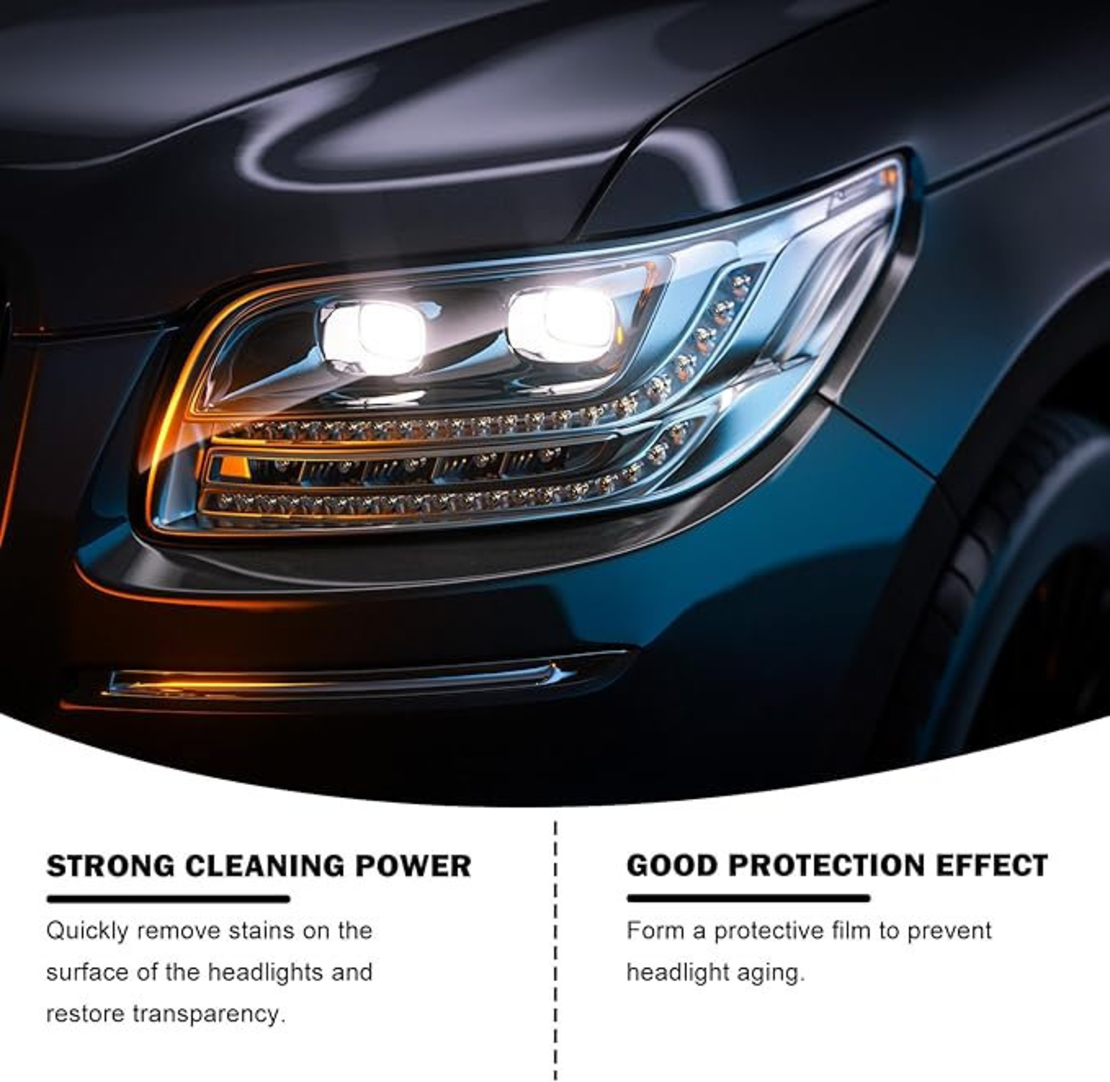 НЕМСКИ Полиращ Комплект За Фарове 180 ml – Почистване И Защита + ЛЕД ФЕНЕР