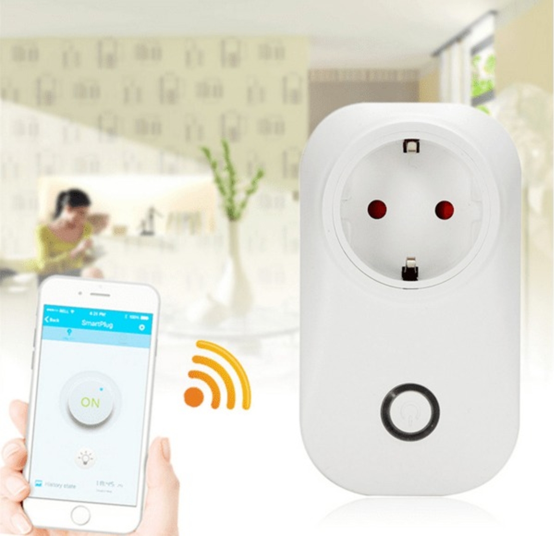 НЕМСКИ Wifi Смарт Контакт - Amazon alexa, Google assistant + ЛЕД ФЕНЕР