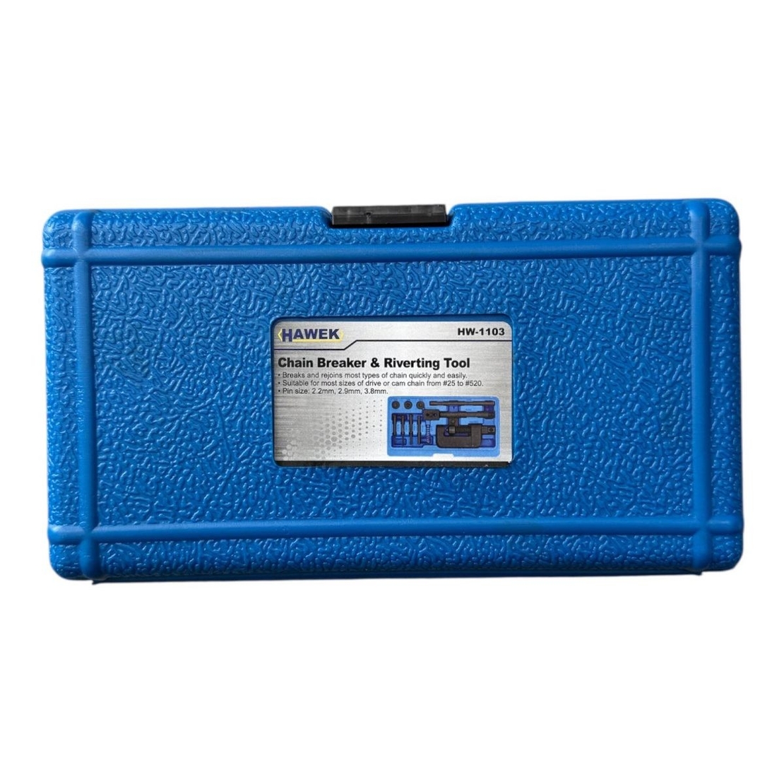 НЕМСКИ Професионален комплект за разнитване и занитване на вериги HAWEK HW-1103 + ЛЕД ФЕНЕР