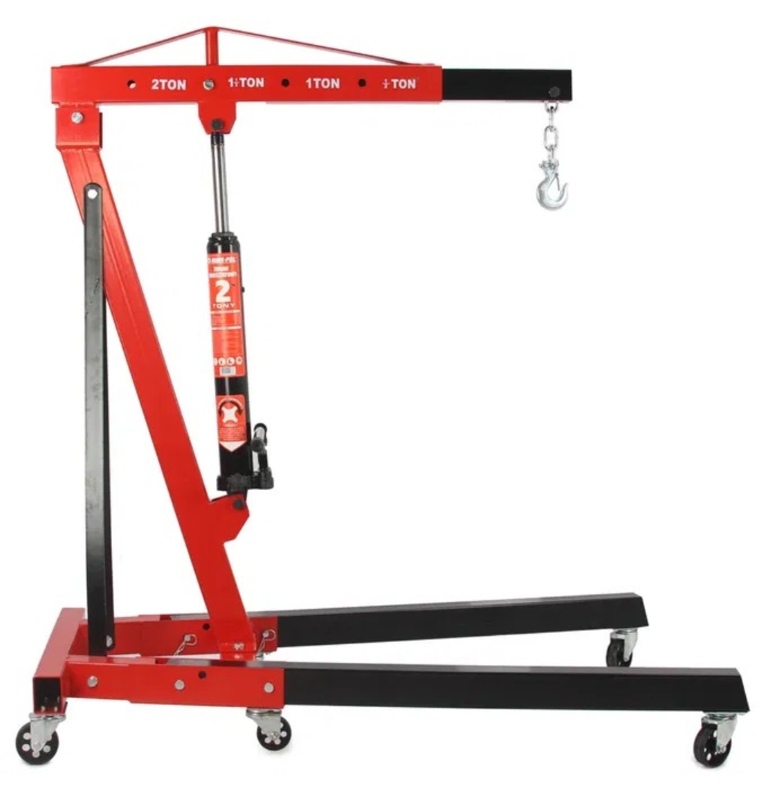 НЕМСКИ Кран за двигател 2 тона жираф + ЛЕД ФЕНЕР