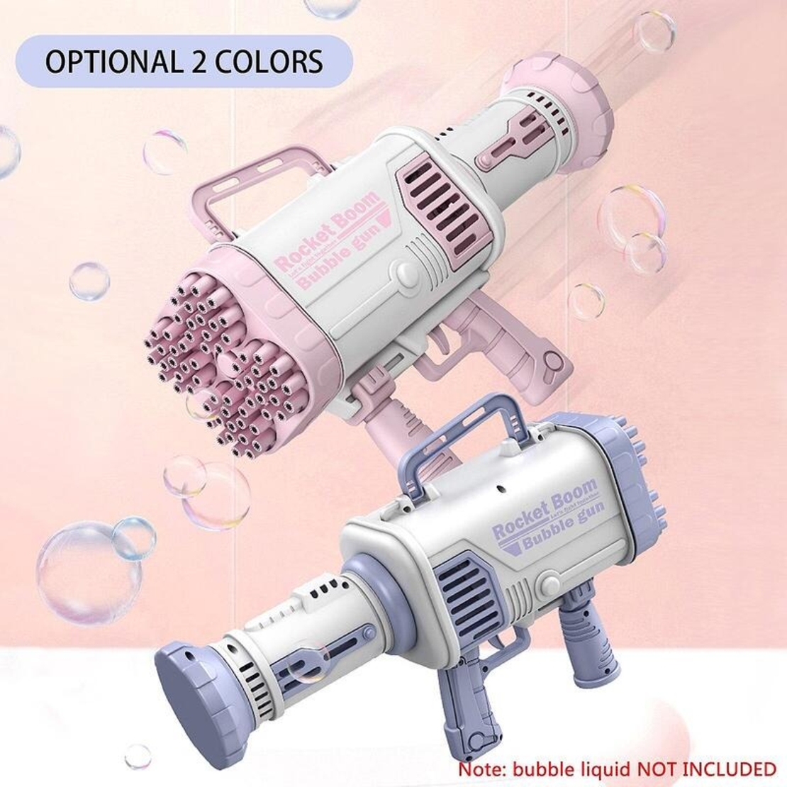 НЕМСКИ Пистолет за сапунени балончета с LED светлини, Препоръчителна възраст +3 години + ЛЕД ФЕНЕР