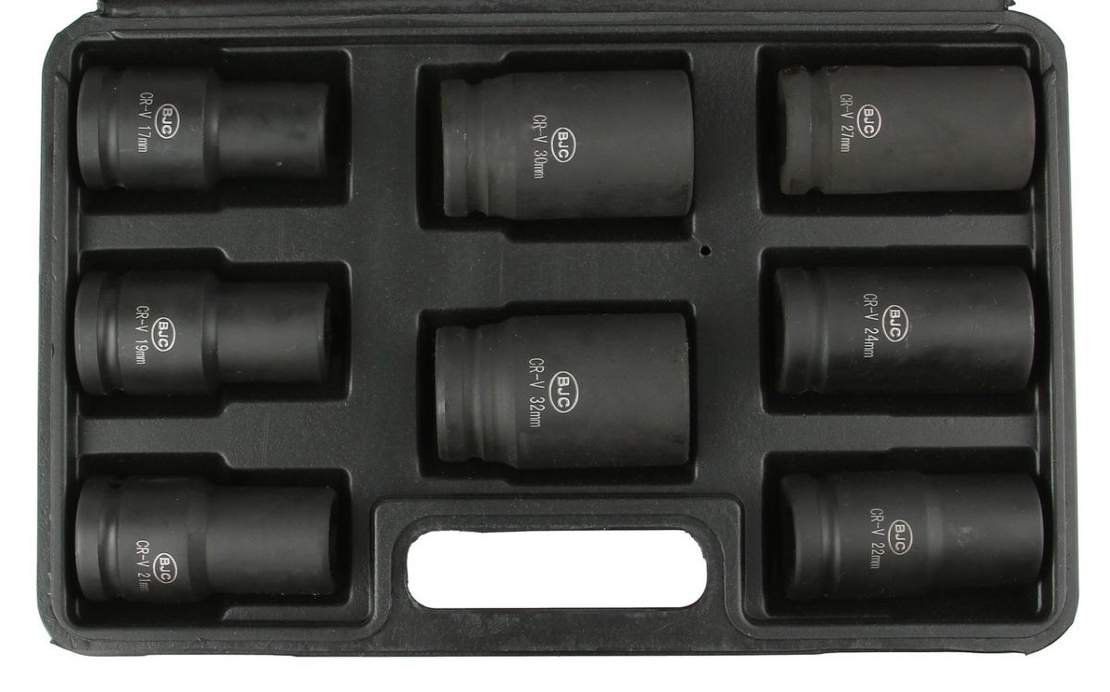 НЕМСКИ Ударни вложки 3/4 5 части комплект BJC + ЛЕД ФЕНЕР