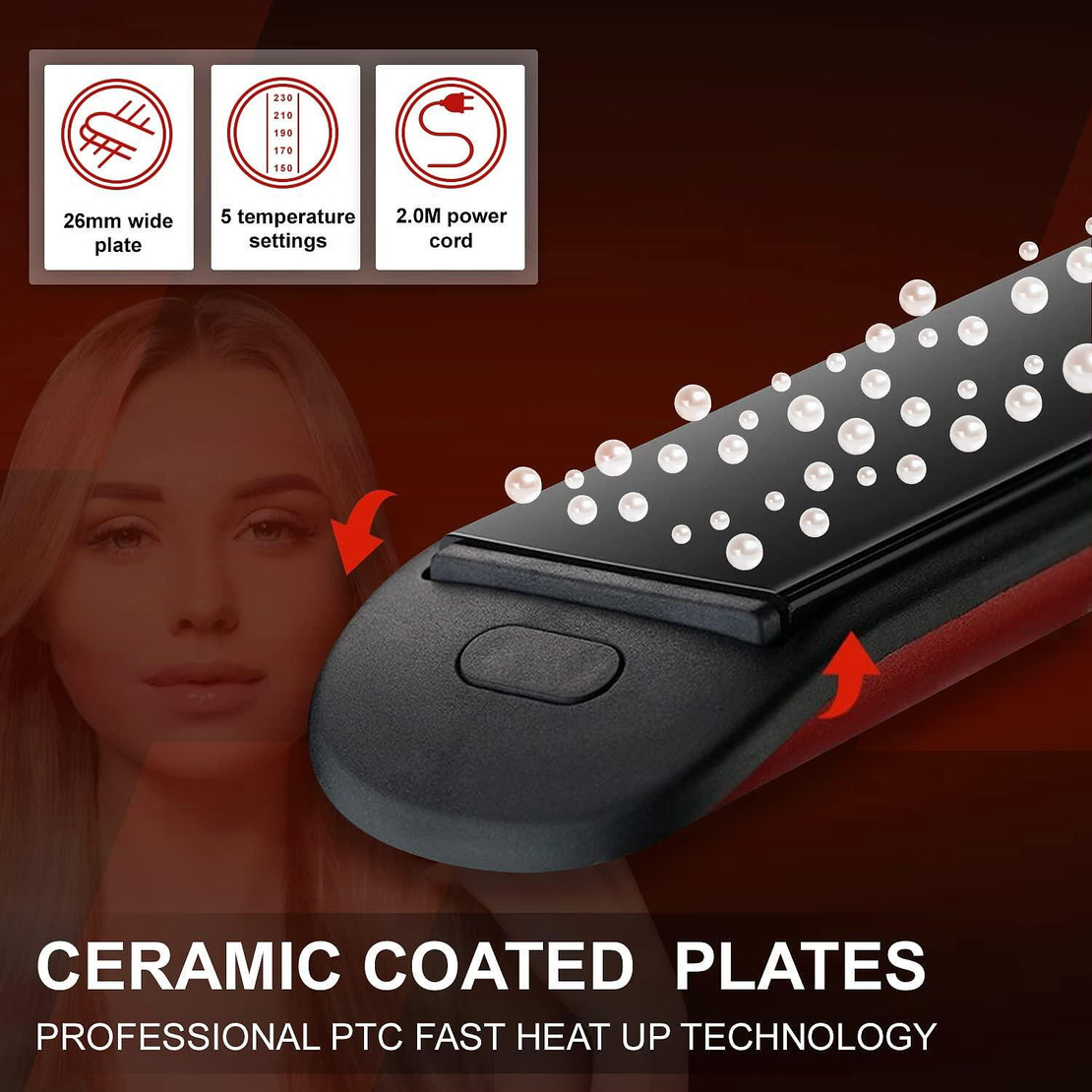 НЕМСКА Преса За Коса С Керамично Покритие VGR V-566