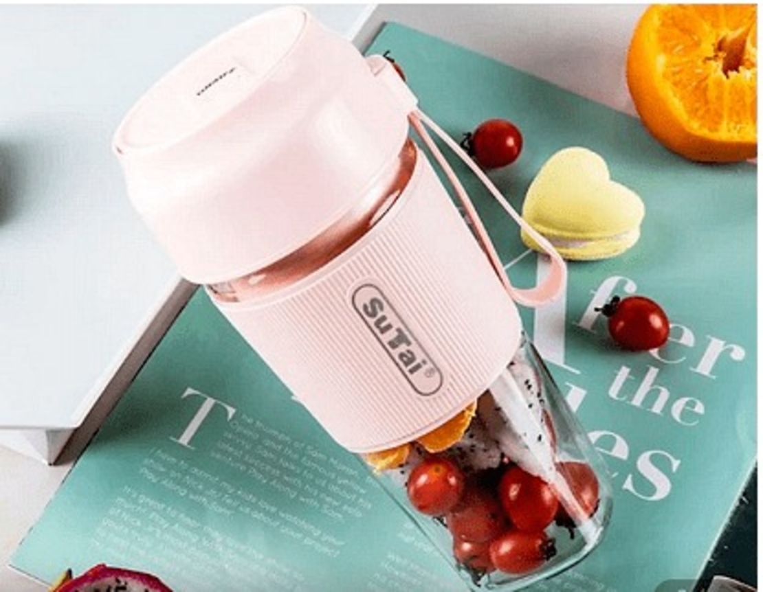 НЕМСКИ Преносима чаша миксер KLP-08 с USB кабел , 450ml, 35W + ЛЕД ФЕНЕР