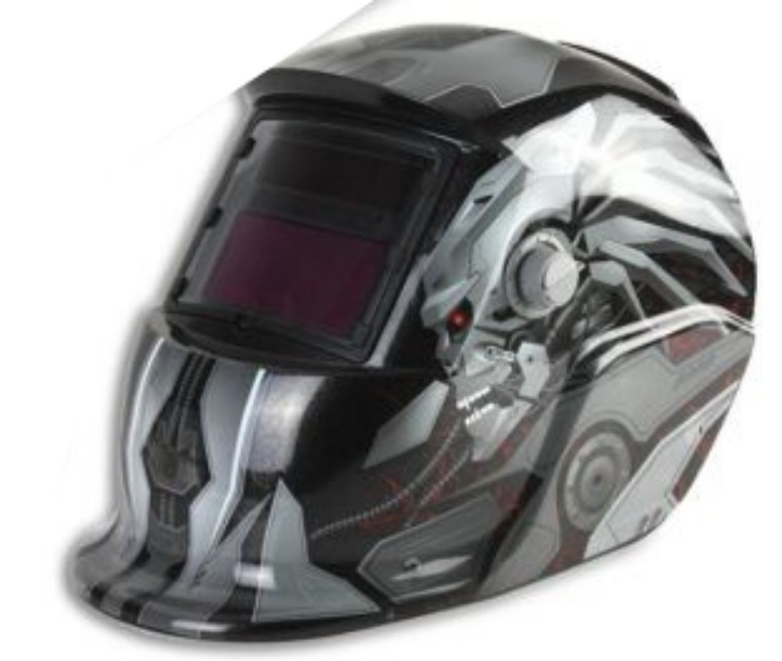 НЕМСКА Автоматична Соларна Заваръчна Маска Шлем за Заваряване KRAFTROYAL + ЛЕД ФЕНЕР