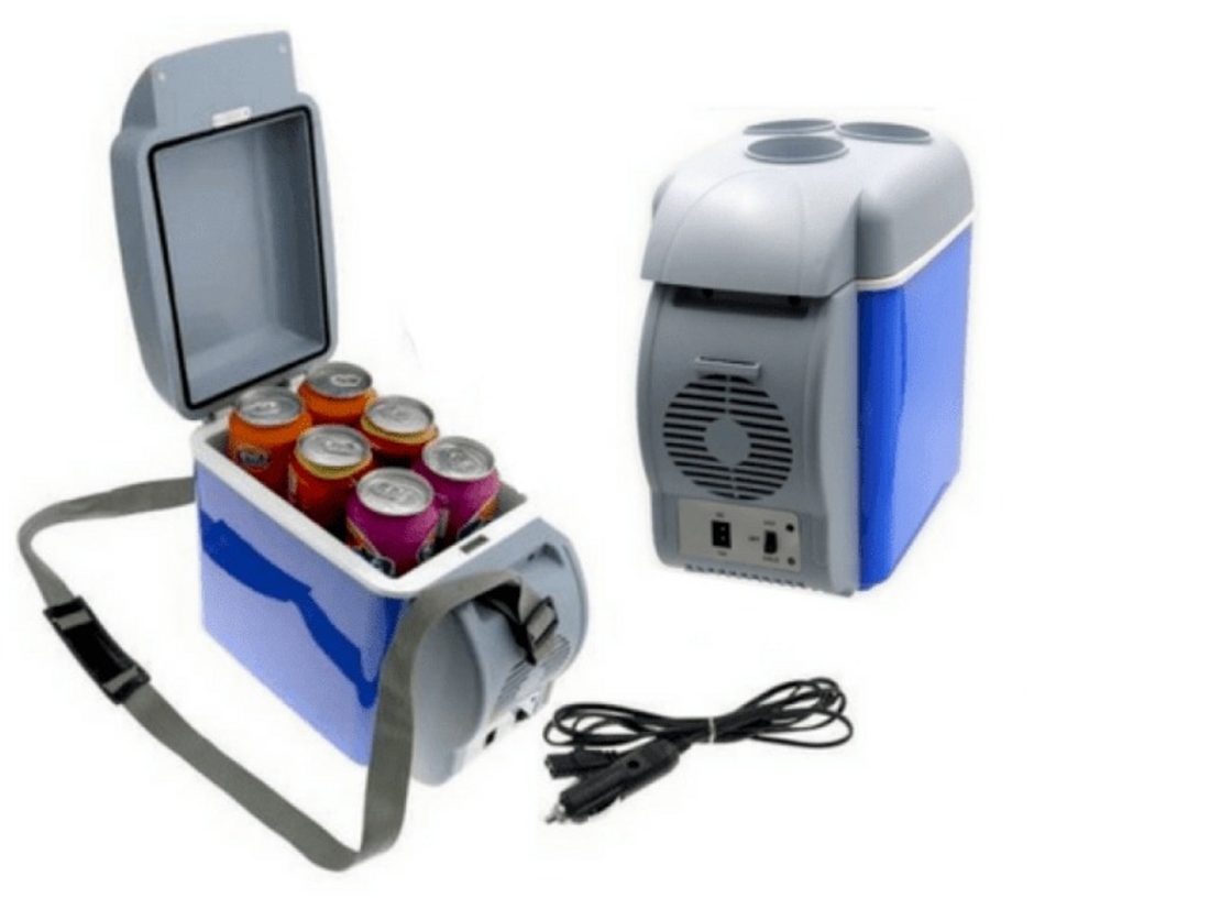 НЕМСКИ Хладилник за автомобил 12V 7.5L 35W + ЛЕД ФЕНЕР