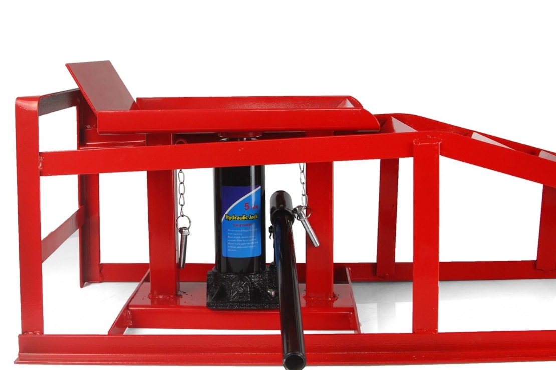 НЕМСКИ Комплект 2 Рампи за Кола 5 тона с Крик MAR-POL 113.5см Рампа Платформа + ЛЕД ФЕНЕР