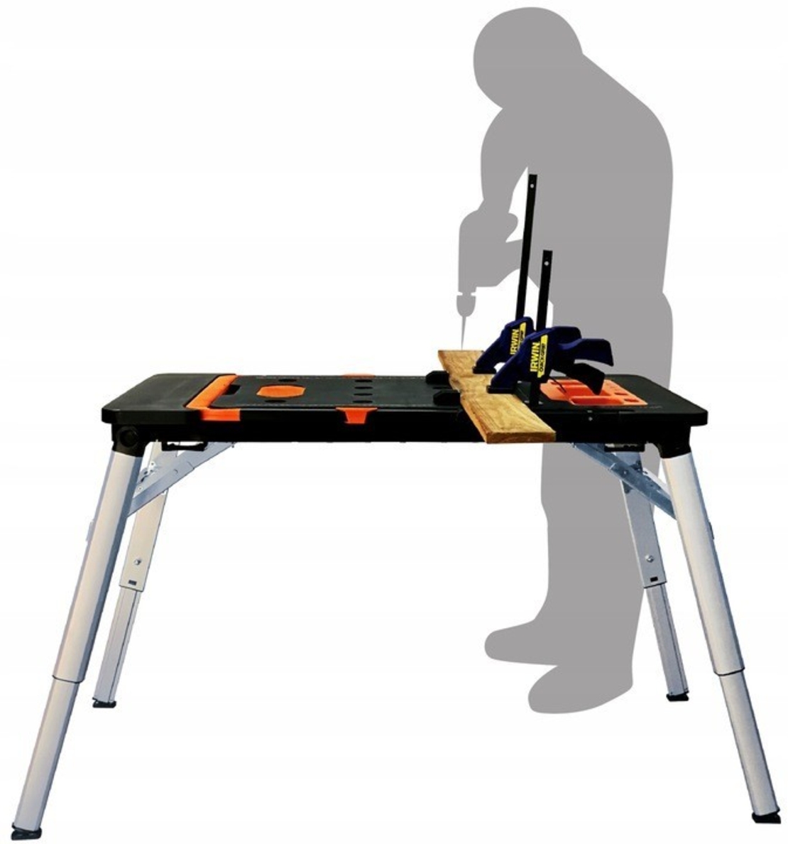 НЕМСКА Многофункционална Работна Маса Платформа 7в1 WMC + ЛЕД ФЕНЕР