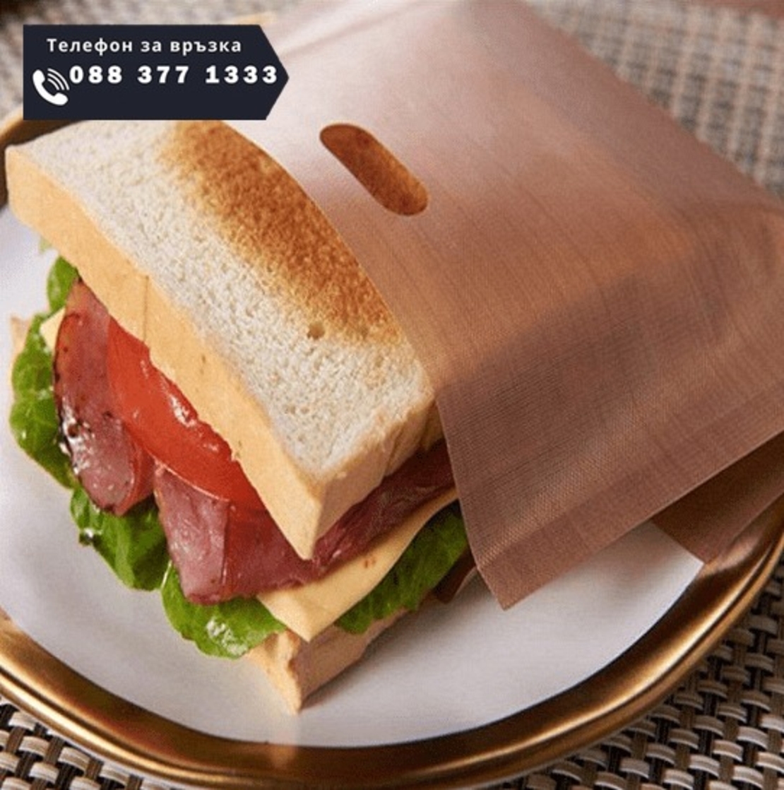 НЕМСКИ Термоустойчиви торбички за приготвяне на сандвичи + ЛЕД ФЕНЕР