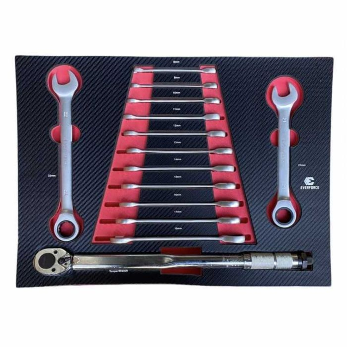 НЕМСКИ Професионален Шкаф С Инструменти EVERFORCE 251 Части+ЛЕД ФЕНЕР