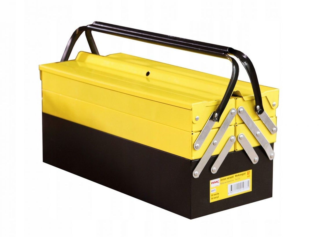 НЕМСКИ Комплект Инструменти WMC в практичен метален куфар 60 части + ЛЕД ФЕНЕР