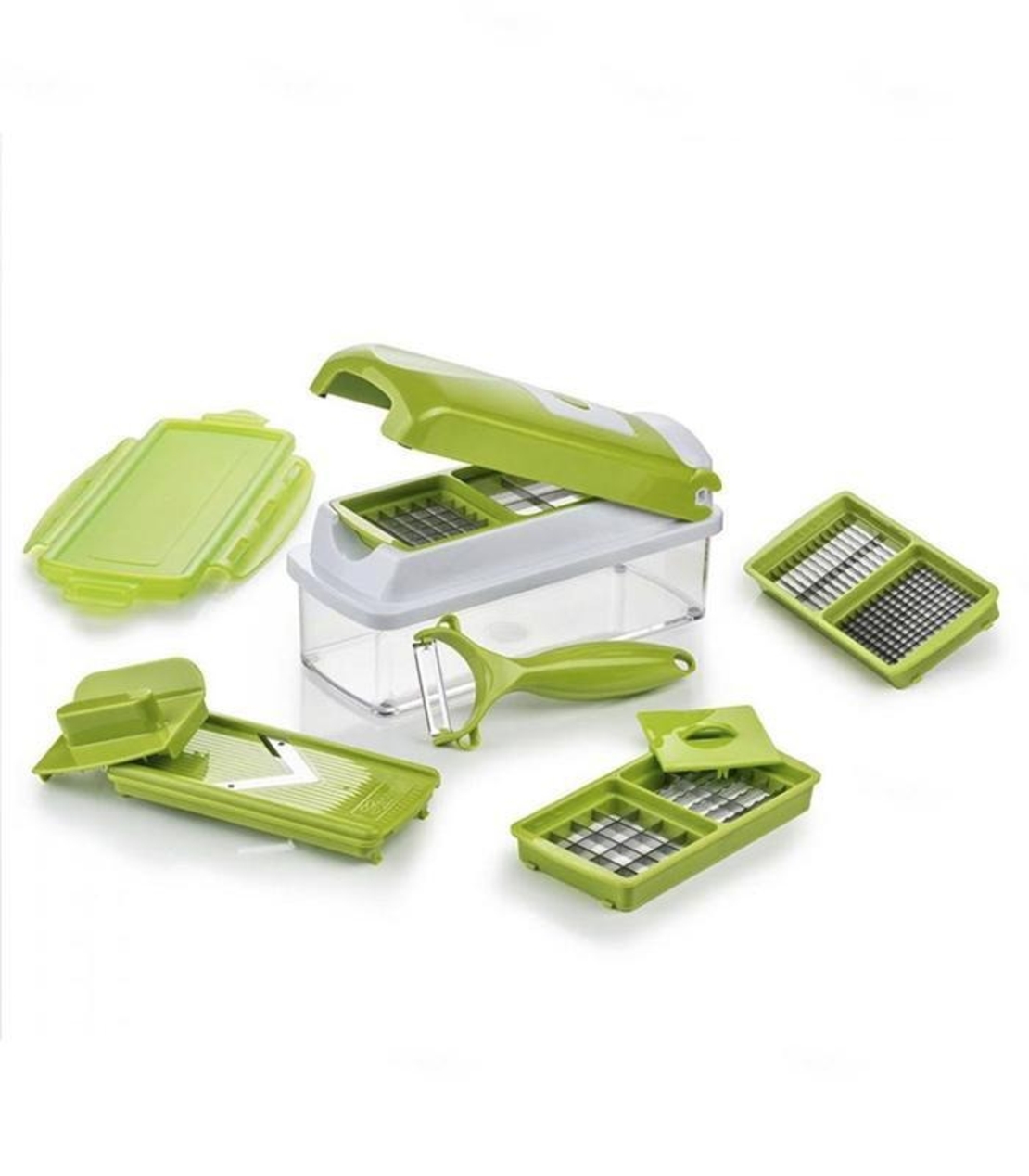 НЕМСКО Кухненско Ренде Nicer Dicer Plus 12в1 + ЛЕД ФЕНЕР