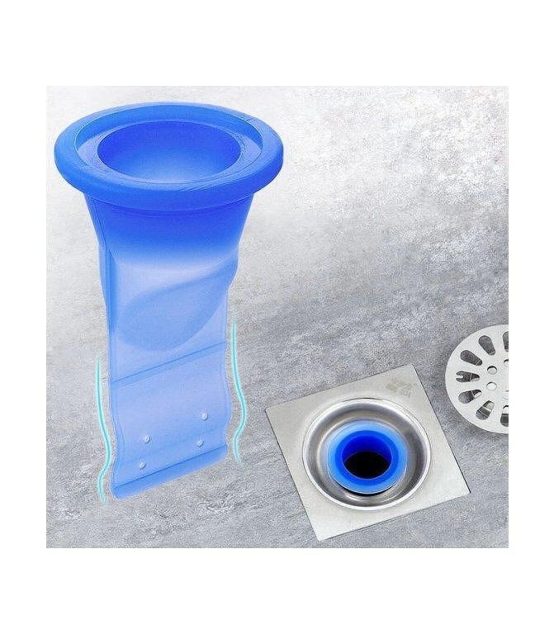 НЕМСКИ Предпазител против миризми за сифони 2бр. + ЛЕД ФЕНЕР