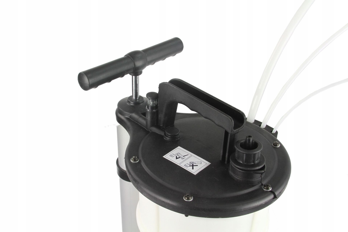 НЕМСКА Помпа за Източване на Масло и Спирачна Течност Ръчна и Пневматична 9 литра Mar-Pol M78306 + ЛЕД ФЕНЕР