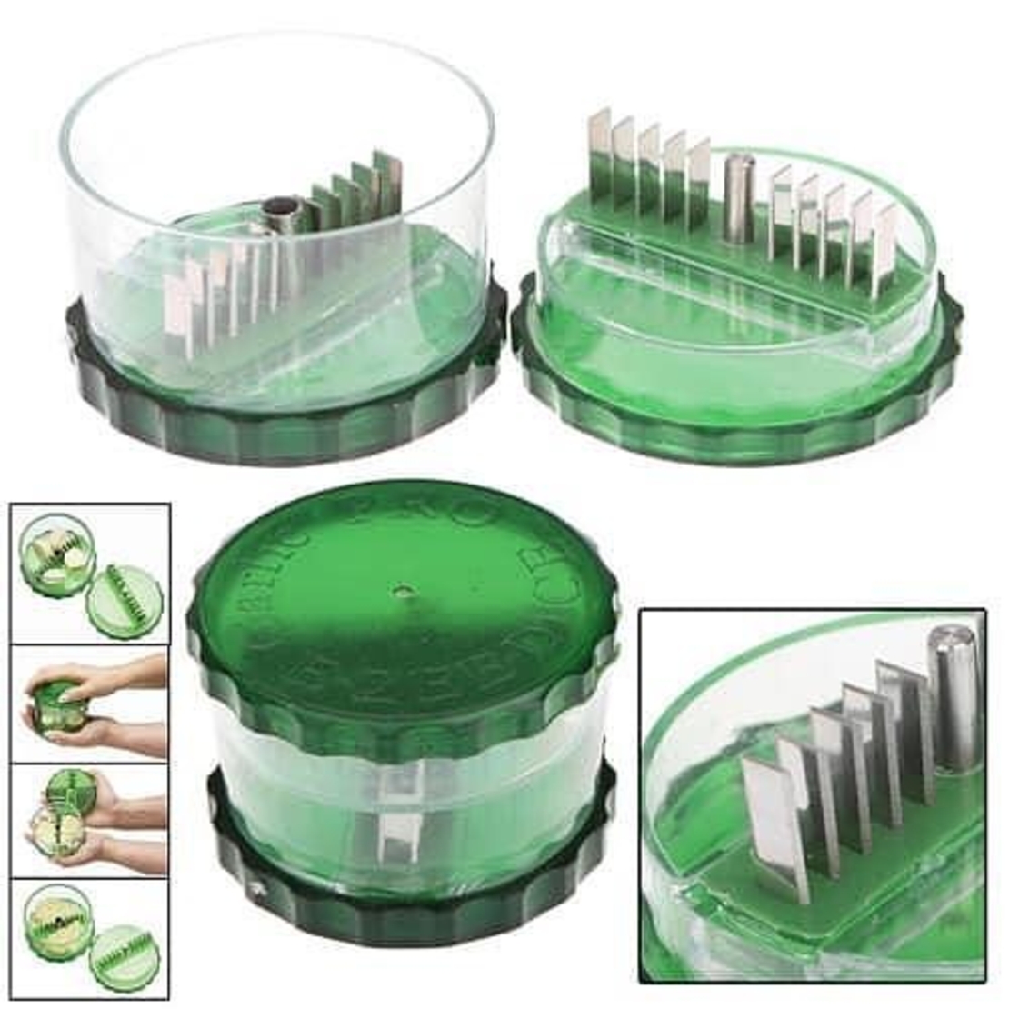 НЕМСКА Преса за чесън Garlic Pro + ЛЕД ФЕНЕР