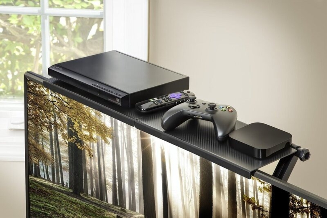 НЕМСКА Пoставка за телевизор с плосък екран, универсална Home Design + ЛЕД ФЕНЕР