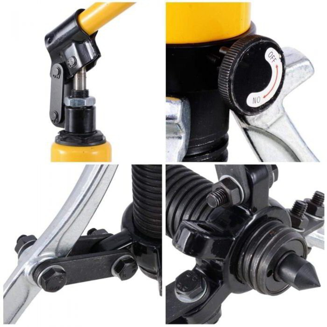 НЕМСКА ХИДРАВЛИЧНА СКОБА ЗА ЛАГЕРИ 10 ТОНА – ТРИРАМЕННА STAHLMAYER + ЛЕД ФЕНЕР