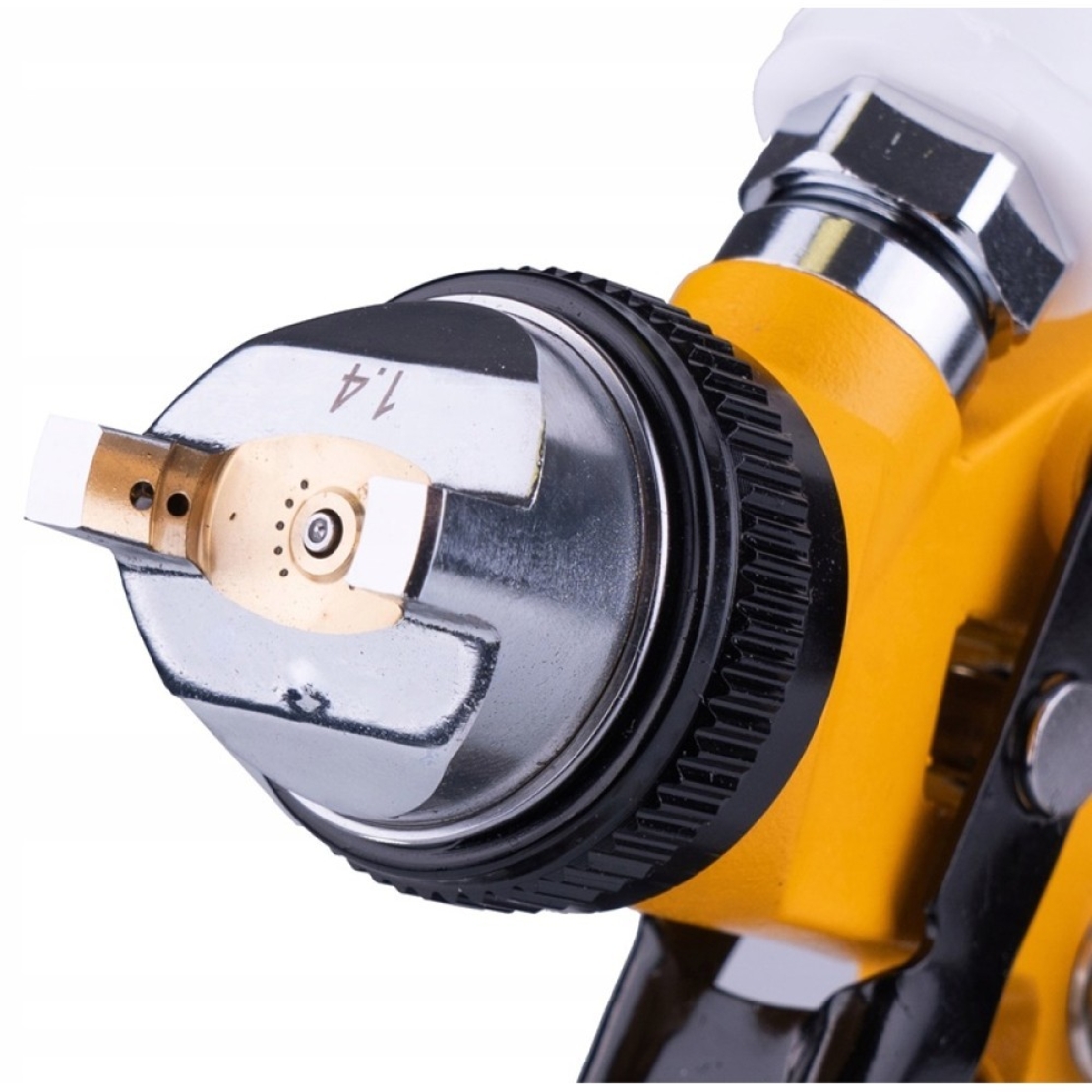 НЕМСКИ Пистолет Бояджийски Комплект 3 броя JCB Пистолети за Боя и Боядисване + ЛЕД ФЕНЕР