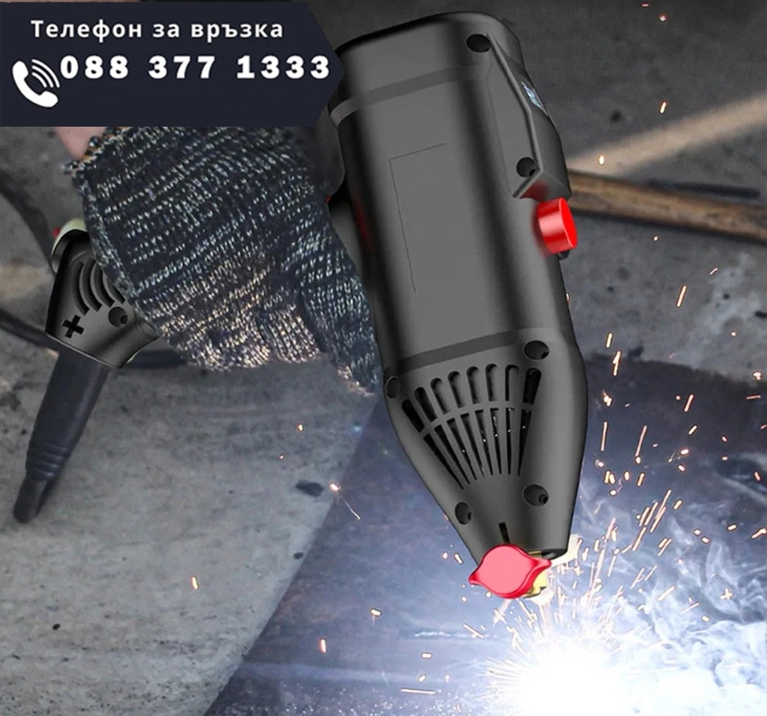 НЕМСКИ Професионален Електрожен Пистолет 350А Заваръчен Инверторен Апарат KRAFTROYAL + Соларни Очила за Заваряване + ЛЕД ФЕНЕР