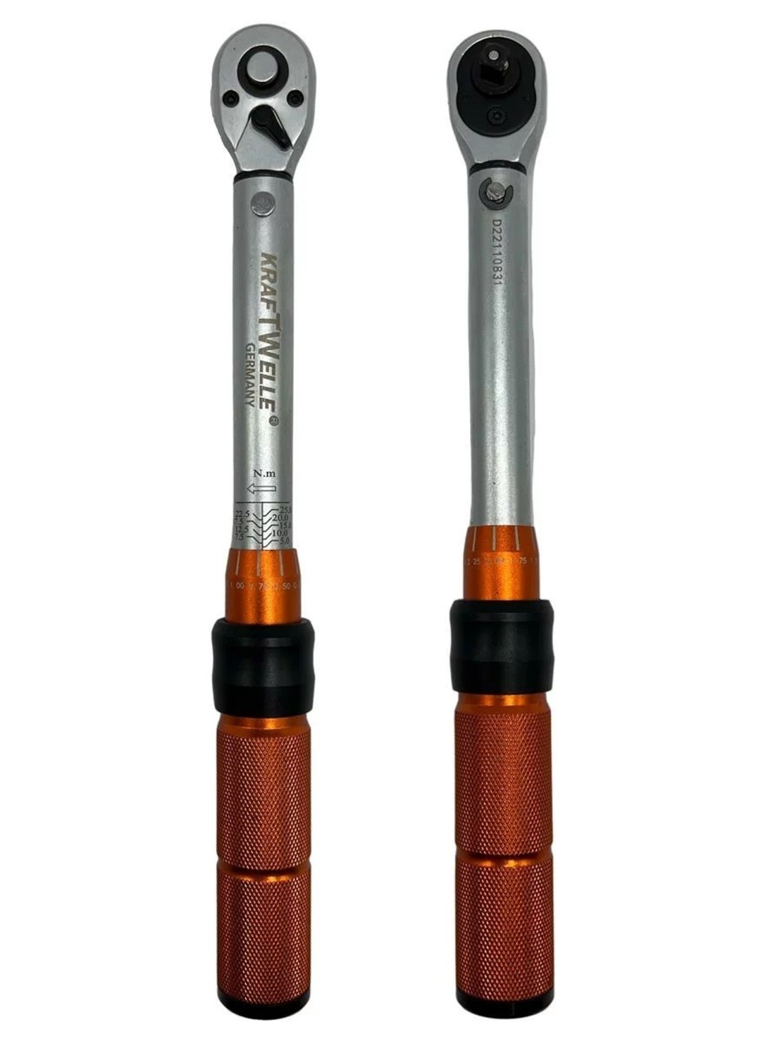 НЕМСКИ Динамометричен ключ 1/4″ , 5-25Nm 32ч, KraftWelle + ЛЕД ФЕНЕР