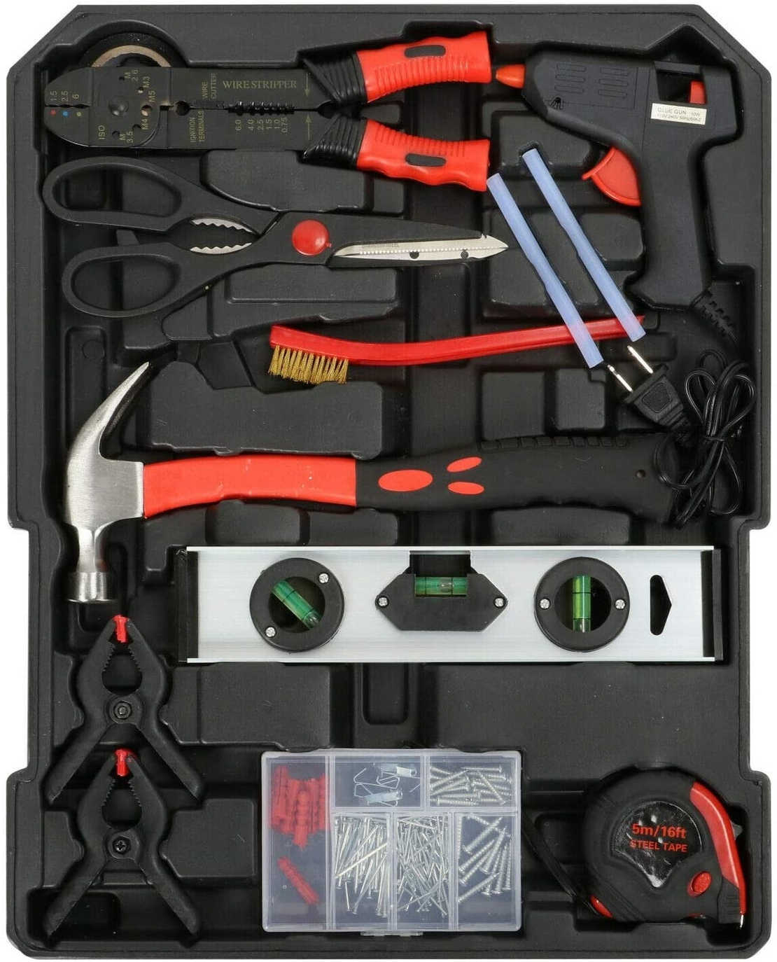 НЕМСКИ Куфар с Инструменти 499 части на колела STAHL MAYER. Tресчотка, тресчотни ключове, отвертки. + ЛЕД ФЕНЕР