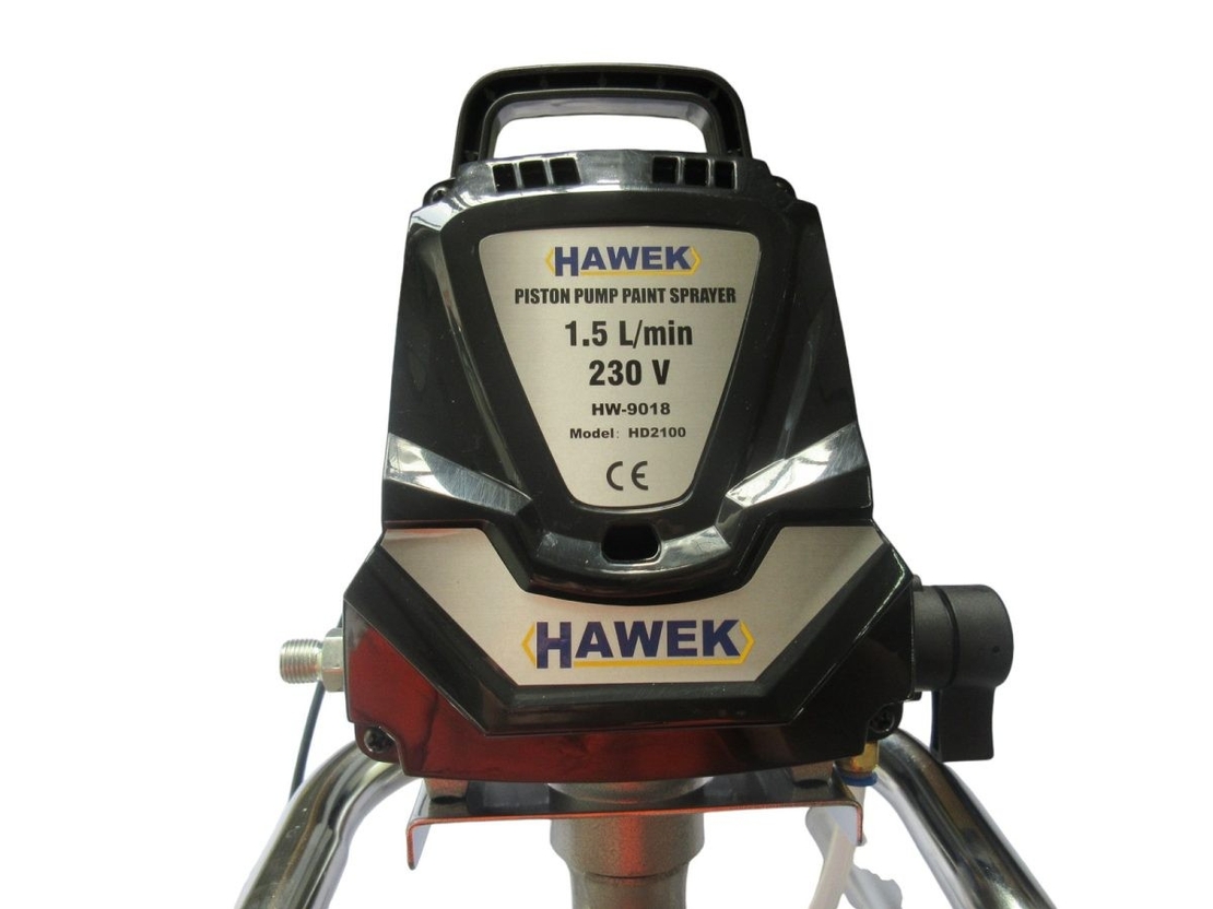 НЕМСКА Професионална Безвъздушна Машина за Боядисване HAWEK HW-9018 Мощност и Прецизност за Всеки Проект + ЛЕД ФЕНЕР