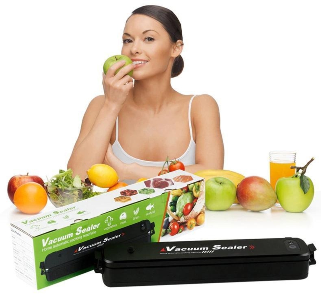 НЕМСКА Вакуумна машина за храна Vacuum Sealer + ЛЕД ФЕНЕР