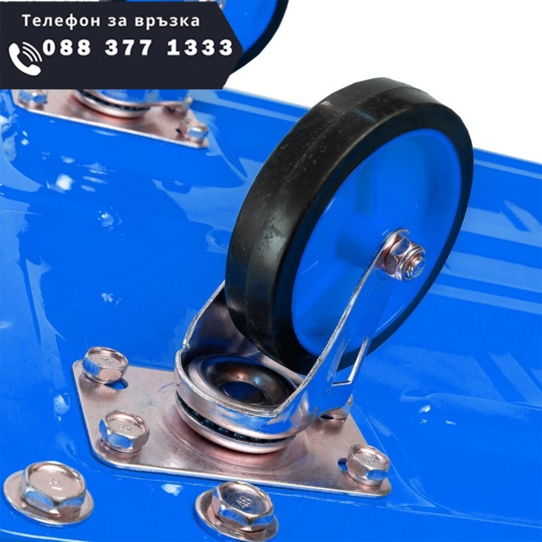 НЕМСКА Ръчна Количка за товар с Платформа до 150кг FORSAGE + ЛЕД ФЕНЕР