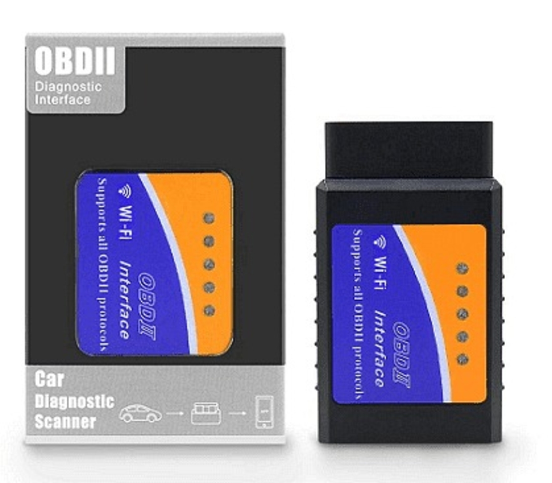 НЕМСКИ Тестер за автомобилна диагностика ELM 327 OBD II WIFI, Android и Apple + ЛЕД ФЕНЕР