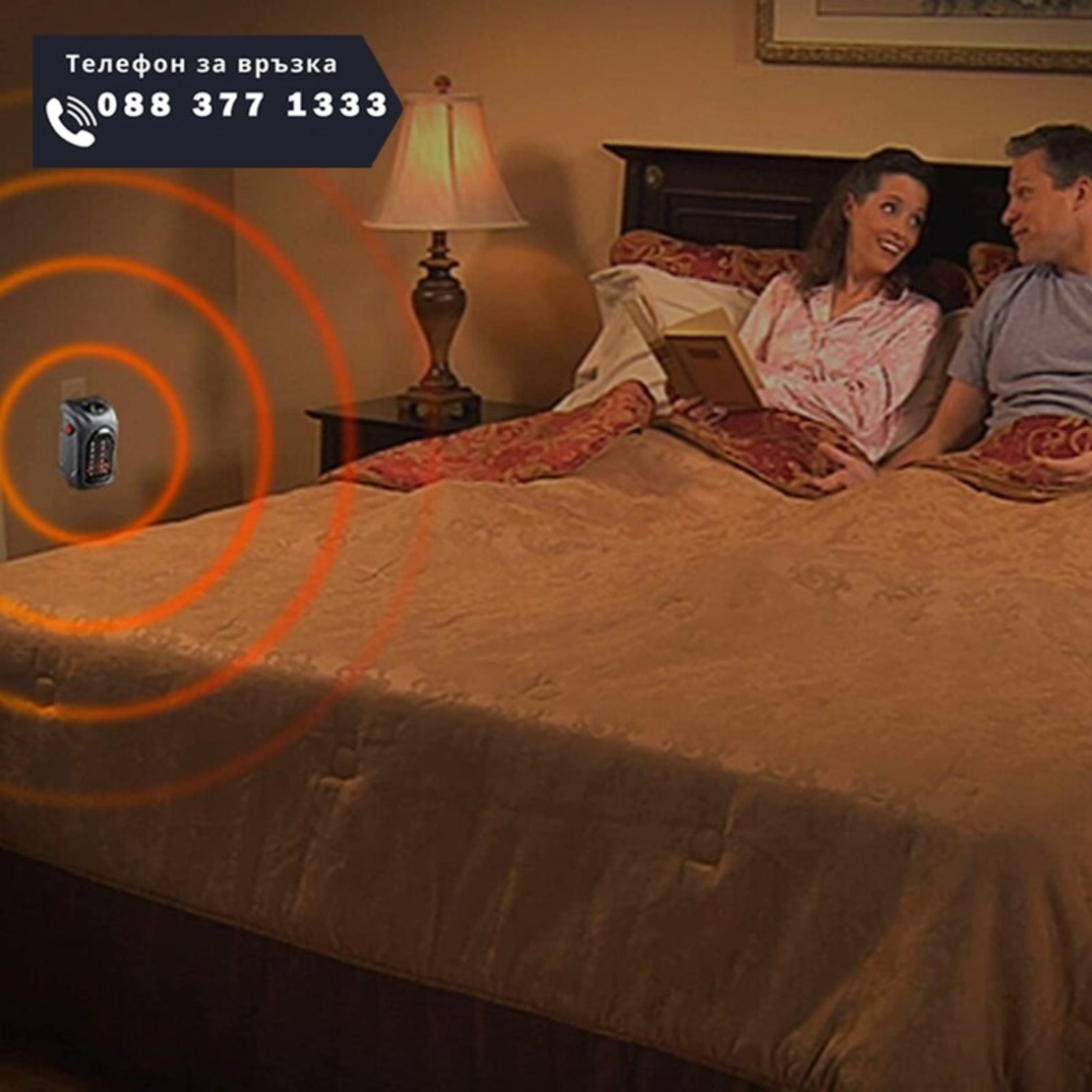 НЕМСКА HANDY HEATER 400W керамична печка + ЛЕД ФЕНЕР