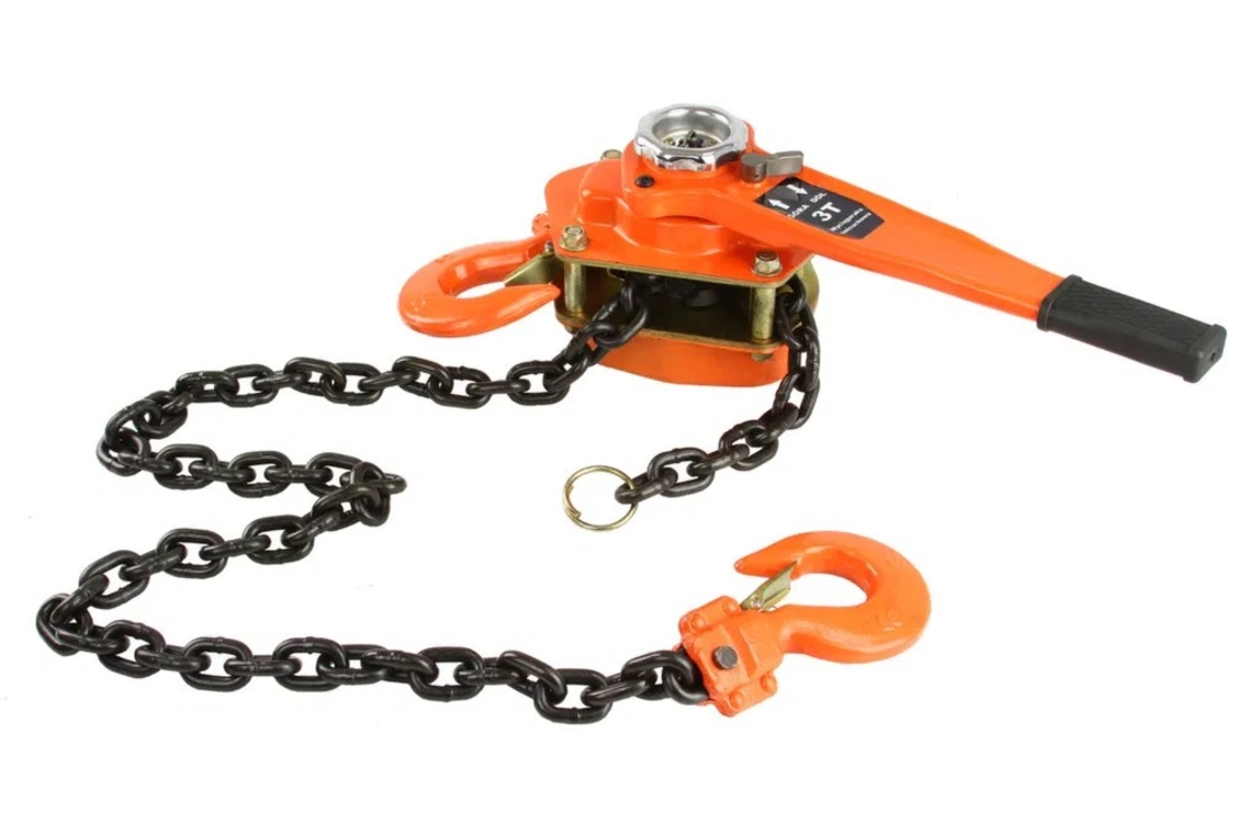 НЕМСКА Верижна Лебедка с Тресчотка 3 тона 2 метра + ЛЕД ФЕНЕР