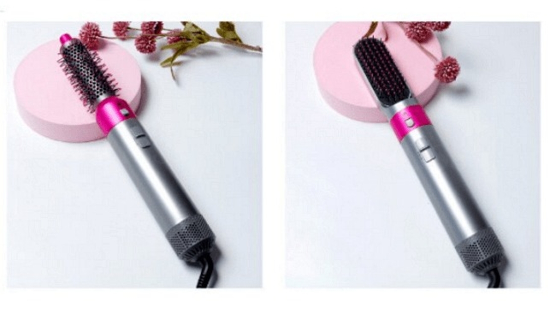 НЕМСКА Многофункционална маша за коса с 5 различни приставки, WrapAir 1000 W + ЛЕД ФЕНЕР