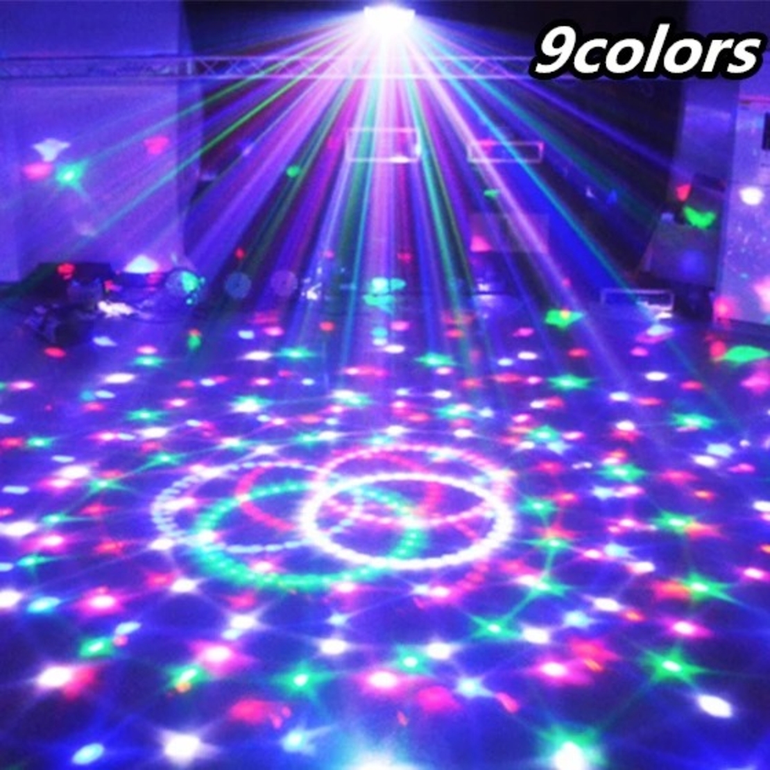 НЕМСКА LED диско лампа с вграденa блутут тонколонка Disco Party Light + ЛЕД ФЕНЕР