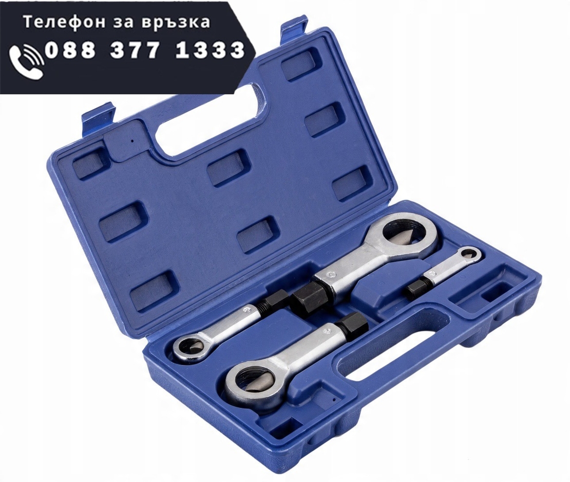 НЕМСКИ ГАЙКОЦЕП КОМПЛЕКТ 4 ЧАСТИ HAWEK HW-1141 Гайкоцепи + ЛЕД ФЕНЕР