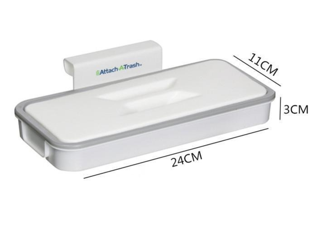 НЕМСКА ПОСТАВКА С КАПАК ЗА ТОРБА ЗА БОКЛУК Attach-A-Trash + ЛЕД ФЕНЕР