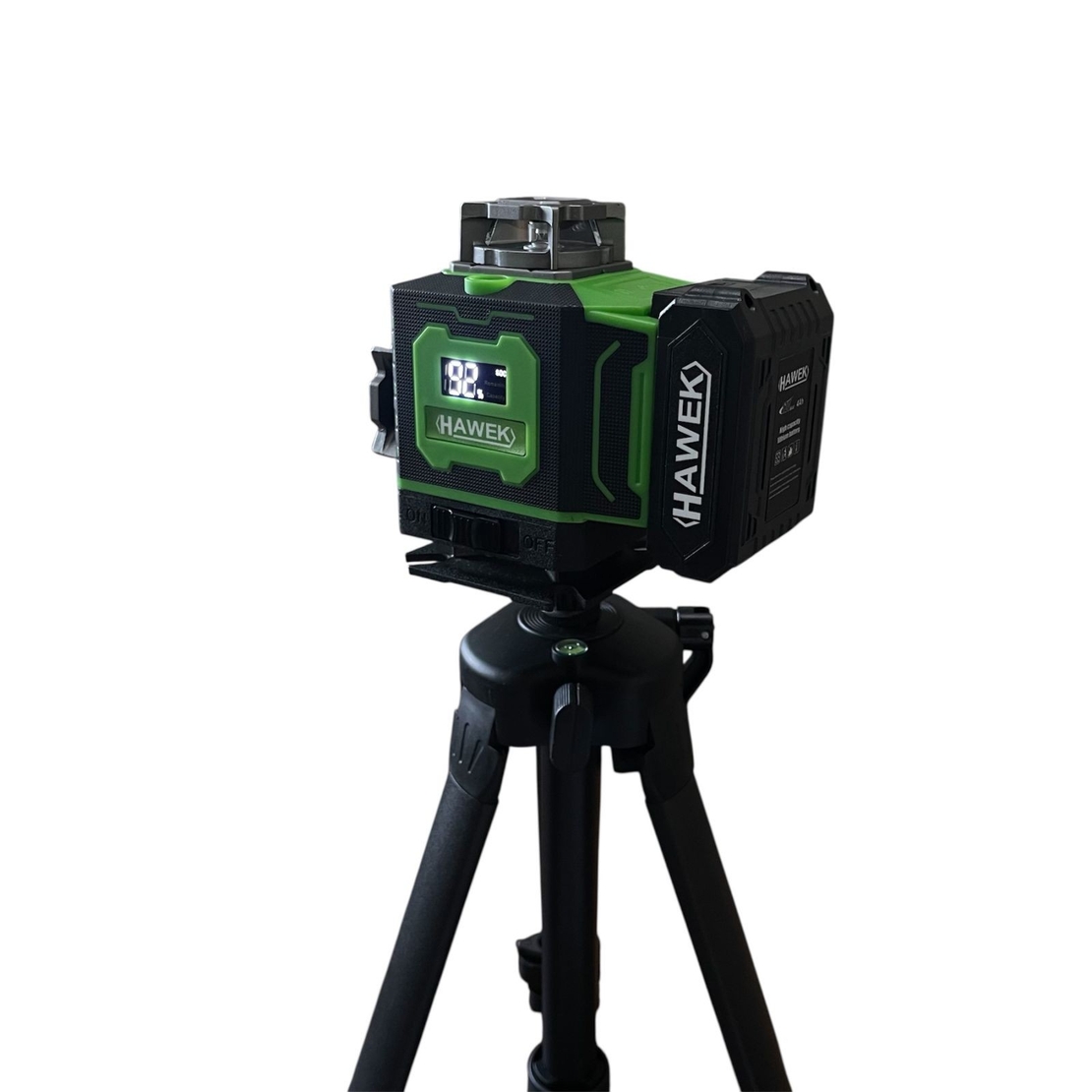 НЕМСКИ 4Д ЛАЗЕРЕН НИВЕЛИР ПРОФЕСИОНАЛЕН 4D 16 ЛИНИИ + ЛАЗЕРНА РОЛЕТКА HAWEK 50 МЕТРА + ЛЕД ФЕНЕР