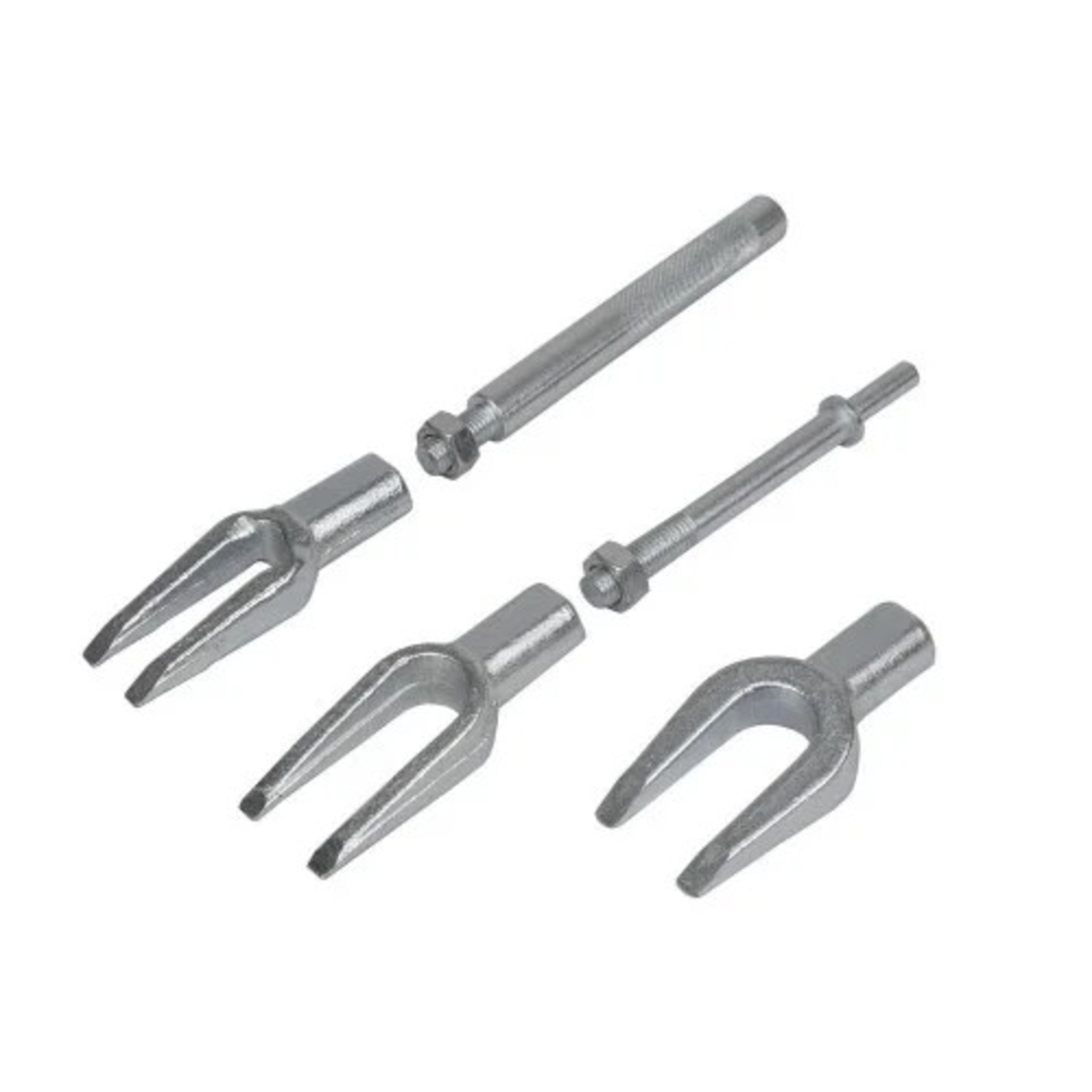 НЕМСКИ Вилици за Избиване на Шарнири и Накрайници Комплект 5 части + ЛЕД ФЕНЕР