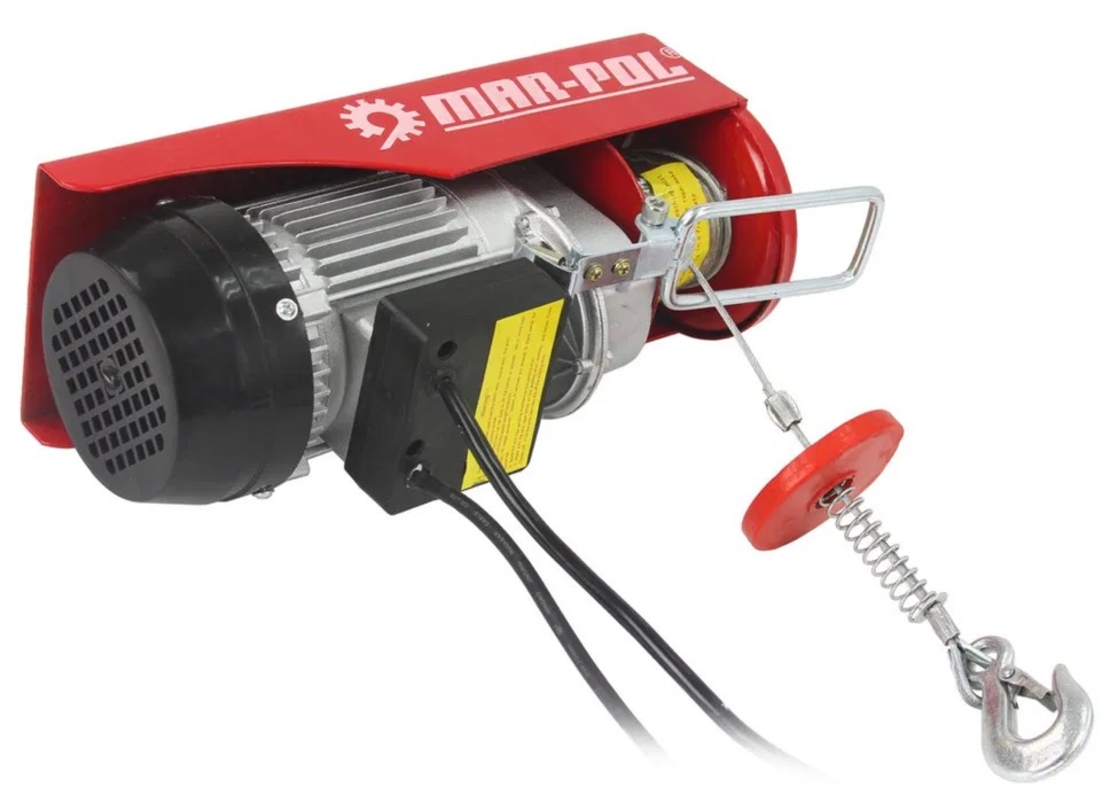 НЕМСКА Лебедка Телфер 125/250кг 12 метра 500W + ЛЕД ФЕНЕР